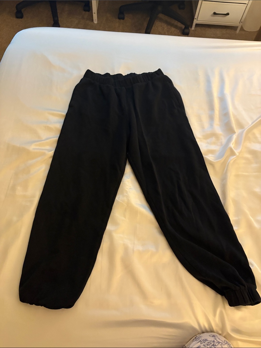 Hollister Black Elastic-Waist Sweatpants